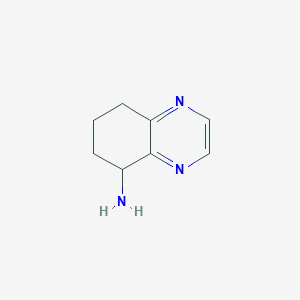 molecular formula C8H11N3 B1590198 5,6,7,8-四氢喹喔啉-5-胺 CAS No. 502612-46-6