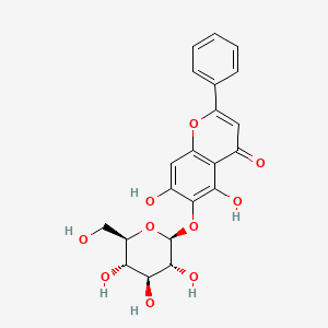 molecular formula C21H20O10 B1590216 黄芩素6-O-葡萄糖苷 CAS No. 28279-72-3
