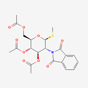 molecular formula C21H23NO9S B1590268 3,4,6-三-O-乙酰基-2-脱氧-2-邻苯二甲酰亚胺基-1-硫代-β-D-吡喃葡萄糖甲酯 CAS No. 79528-48-6