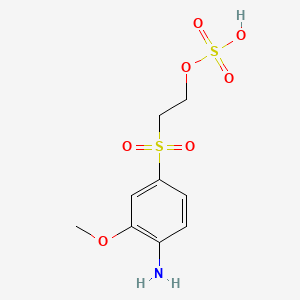 B1590274 2-((4-Amino-3-methoxyphenyl)sulphonyl)ethyl hydrogen sulphate CAS No. 26672-22-0