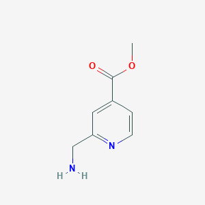 molecular formula C8H10N2O2 B1590275 Methyl 2-(aminomethyl)isonicotinate CAS No. 94413-69-1
