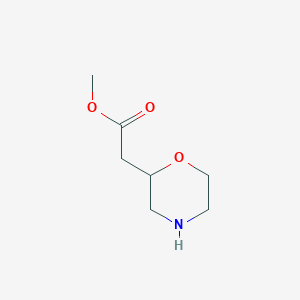 molecular formula C7H13NO3 B1590279 Methyl 2-(morpholin-2-yl)acetate CAS No. 473269-88-4