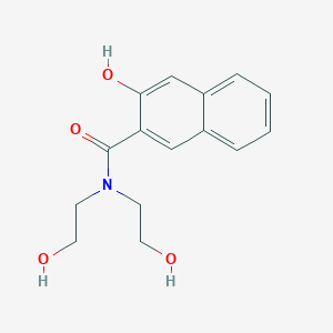 molecular formula C15H17NO4 B159030 3-Hydroxy-N,N-bis(2-hydroxyethyl)-2-naphthamide CAS No. 10089-93-7