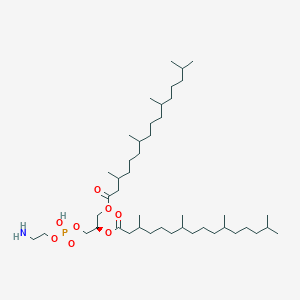 molecular formula C45H90NO8P B159031 1,2-二植烷酰基-sn-甘油-3-磷酸乙醇胺 CAS No. 201036-16-0