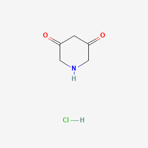 molecular formula C5H8ClNO2 B1590322 哌啶-3,5-二酮盐酸盐 CAS No. 74647-23-7