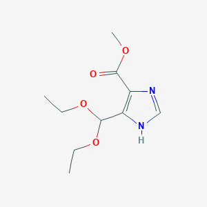 molecular formula C10H16N2O4 B1590328 5-(二乙氧甲基)-1H-咪唑-4-羧酸甲酯 CAS No. 85109-99-5