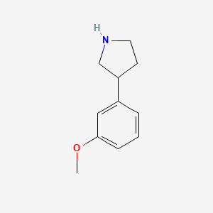 molecular formula C11H15NO B1590332 3-(3-甲氧基苯基)吡咯烷 CAS No. 38175-35-8