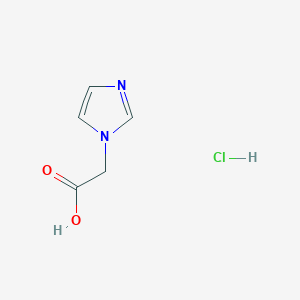 molecular formula C5H7ClN2O2 B1590337 2-(1H-咪唑-1-基)乙酸盐酸盐 CAS No. 87266-37-3