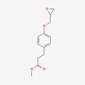 molecular formula C13H16O4 B1590338 苯丙酸，4-(环氧甲氧基)-，甲酯 CAS No. 81147-94-6