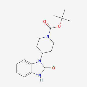 molecular formula C17H23N3O3 B1590339 叔丁基 4-(2-氧代-2,3-二氢-1H-苯并[d]咪唑-1-基)哌啶-1-羧酸酯 CAS No. 87120-81-8