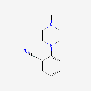 molecular formula C12H15N3 B1590340 2-(4-甲基哌嗪-1-基)苯甲腈 CAS No. 85803-63-0