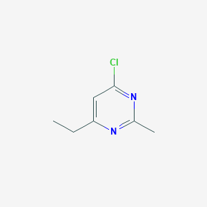 molecular formula C7H9ClN2 B1590346 4-Chloro-6-ethyl-2-methylpyrimidine CAS No. 89966-72-3