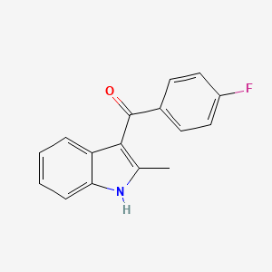 molecular formula C16H12FNO B1590356 2-甲基-3-(4'-氟苯甲酰)吲哚 CAS No. 26206-00-8
