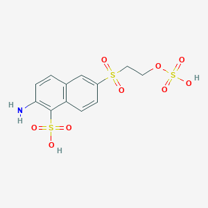 B1590360 2-Amino-6-(2-(sulfooxy)ethylsulfonyl)naphthalene-1-sulfonic acid CAS No. 81417-89-2