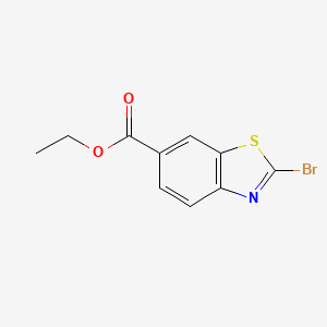 molecular formula C10H8BrNO2S B1590366 Ethyl 2-bromo-6-benzothiazolecarboxylate CAS No. 99073-88-8