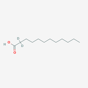 B1590374 Dodecanoic-2,2-D2 acid CAS No. 64118-39-4