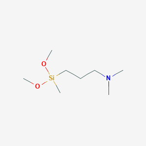 B1590392 3-[dimethoxy(methyl)silyl]-N,N-dimethylpropan-1-amine CAS No. 67353-42-8