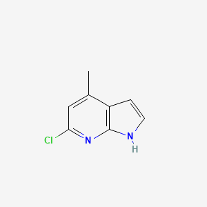 molecular formula C8H7ClN2 B1590396 6-氯-4-甲基-1H-吡咯并[2,3-b]吡啶 CAS No. 4894-29-5