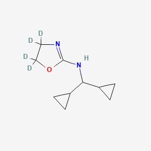 molecular formula C10H16N2O B1590402 4,4,5,5-四氘代-N-(二环丙基甲基)-1,3-恶唑-2-胺 CAS No. 85047-14-9