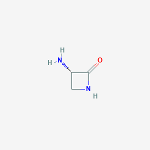 molecular formula C3H6N2O B1590428 (S)-3-氨基氮杂环丁-2-酮 CAS No. 80582-10-1