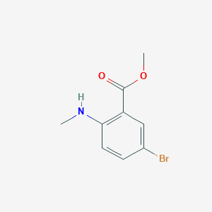 molecular formula C9H10BrNO2 B1590434 Methyl 5-bromo-2-(methylamino)benzoate CAS No. 33922-96-2