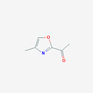 molecular formula C6H7NO2 B1590437 1-(4-甲基恶唑-2-基)乙酮 CAS No. 90892-97-0