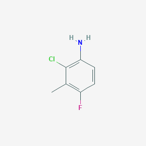 molecular formula C7H7ClFN B1590439 2-氯-4-氟-3-甲基苯胺 CAS No. 90292-63-0