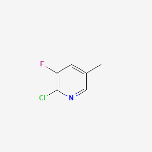 molecular formula C6H5ClFN B1590449 2-氯-3-氟-5-甲基吡啶 CAS No. 34552-15-3