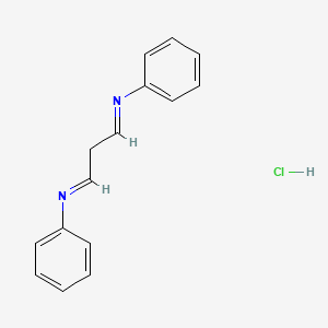 molecular formula C15H15ClN2 B1590472 丙二醛双(苯亚胺)单盐酸盐 CAS No. 123071-42-1