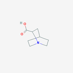 molecular formula C8H13NO2 B1590474 1-Azabicyclo[2.2.2]octane-2-carboxylic acid CAS No. 52601-24-8