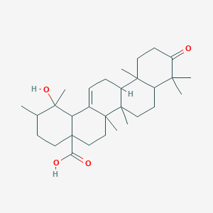 molecular formula C30H46O4 B1590484 3-氧代波莫酸 CAS No. 13849-90-6