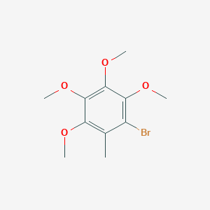 molecular formula C11H15BrO4 B1590507 1-溴-2,3,4,5-四甲氧基-6-甲基苯 CAS No. 73875-27-1