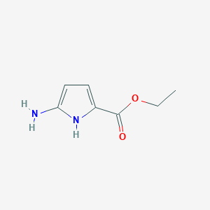 molecular formula C7H10N2O2 B1590532 5-氨基-1H-吡咯-2-羧酸乙酯 CAS No. 755750-25-5