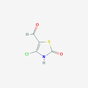 B1590538 4-Chloro-2-oxo-2,3-dihydrothiazole-5-carbaldehyde CAS No. 55359-96-1