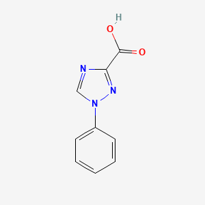 molecular formula C9H7N3O2 B1590552 1-苯基-1H-1,2,4-三唑-3-羧酸 CAS No. 24036-63-3