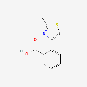 B1590556 2-(2-Methyl-1,3-thiazol-4-yl)benzoic acid CAS No. 65032-66-8