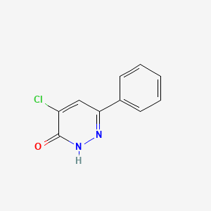 molecular formula C10H7ClN2O B1590572 4-氯-6-苯基吡哒嗪-3(2H)-酮 CAS No. 89868-14-4
