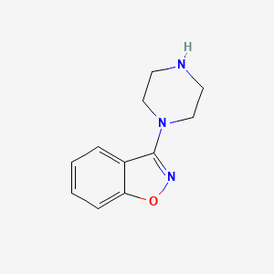 molecular formula C11H13N3O B1590588 3-哌嗪-1-基-1,2-苯并异噁唑 CAS No. 87691-89-2