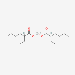 molecular formula C8H16O2Zr B1590591 Hexanoic acid, 2-ethyl-, zirconium salt CAS No. 22464-99-9