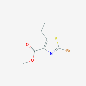 molecular formula C7H8BrNO2S B1590598 2-溴-5-乙基噻唑-4-羧酸甲酯 CAS No. 81569-46-2