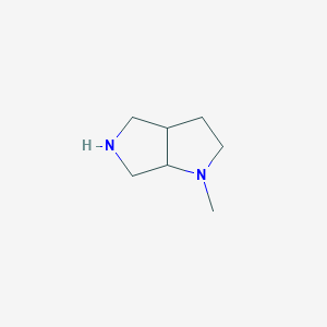 molecular formula C7H14N2 B159061 1-甲基八氢吡咯并[3,4-b]吡咯 CAS No. 128740-09-0