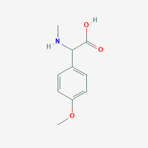 molecular formula C10H13NO3 B1590634 (4-甲氧基苯基)(甲基氨基)乙酸 CAS No. 91012-98-5