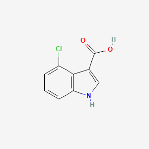 molecular formula C9H6ClNO2 B1590658 4-氯-1H-吲哚-3-羧酸 CAS No. 23872-36-8
