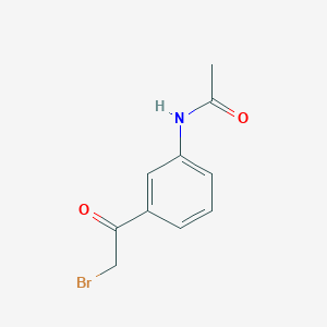 molecular formula C10H10BrNO2 B1590675 3'-乙酰氨基-2-溴苯乙酮 CAS No. 30095-56-8