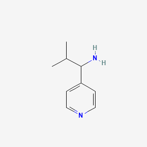 B1590681 2-Methyl-1-(pyridin-4-yl)propan-1-amine CAS No. 62398-35-0