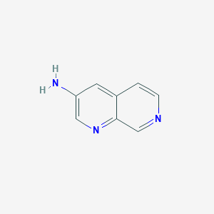 molecular formula C8H7N3 B1590691 1,7-萘啶-3-胺 CAS No. 58680-42-5