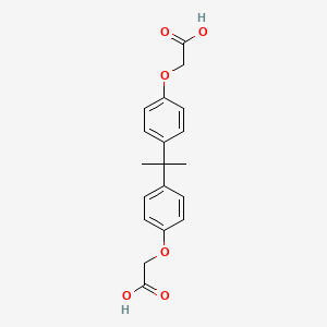 molecular formula C19H20O6 B1590698 4,4'-异亚丙基二苯氧基乙酸 CAS No. 3539-42-2