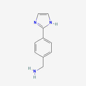 B1590703 (4-(1H-Imidazol-2-yl)phenyl)methanamine CAS No. 326409-72-7