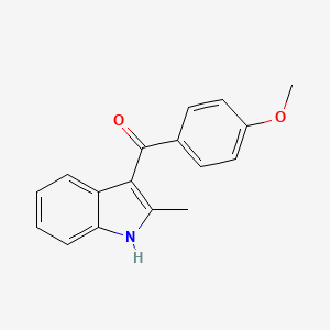 molecular formula C17H15NO2 B1590704 (4-甲氧基苯基)(2-甲基-1H-吲哚-3-基)甲酮 CAS No. 26211-90-5