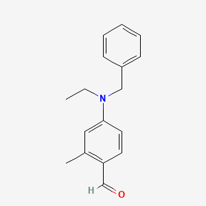 B1590707 4-[Benzyl(ethyl)amino]-2-methylbenzaldehyde CAS No. 77147-13-8